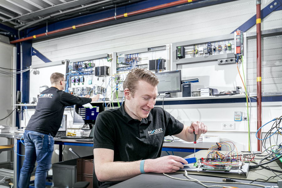 FoodJet electrical engineers at work