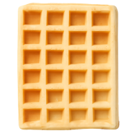 Square waffle with empty cavities before depositing