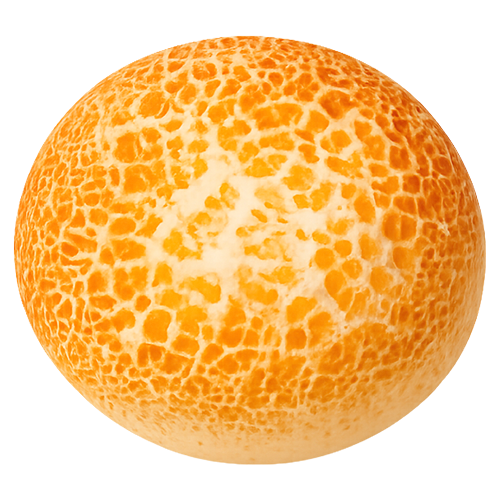 Round bread roll with a crackled tiger paste crust