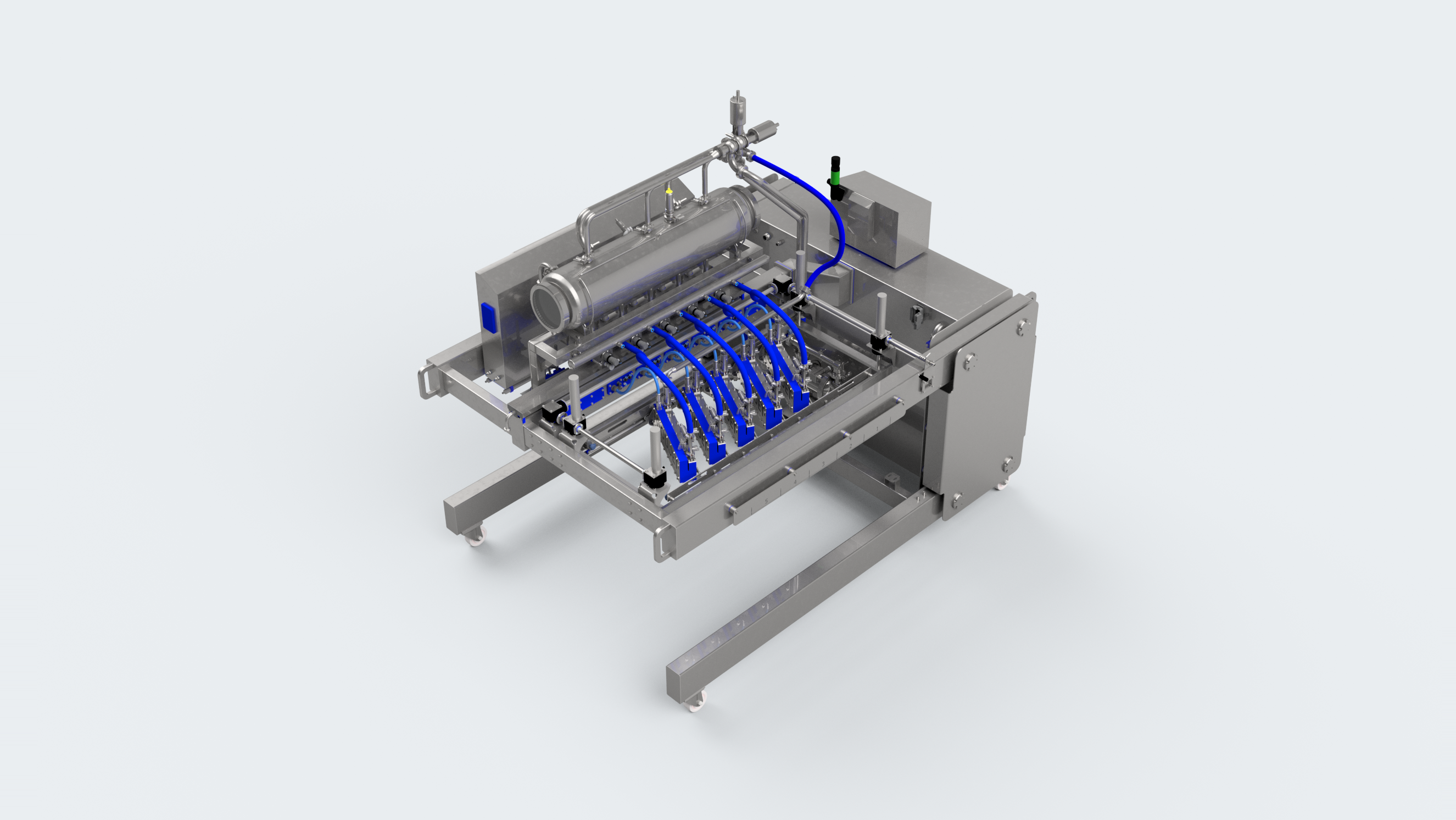 MDLV1000 mobile depositor large with vision, up to 1000 mm working width, 3D render