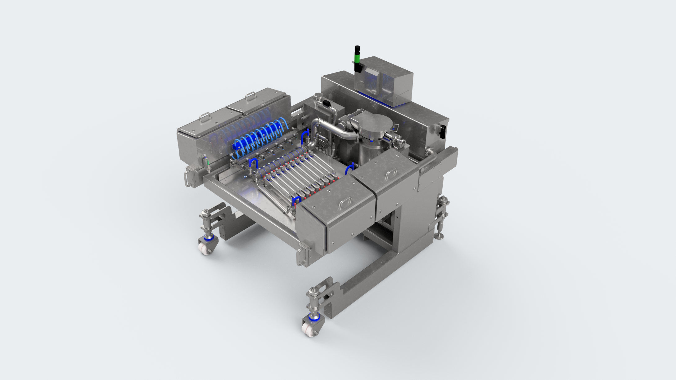 MDLVW600 mobile depositor large with vision and heated supply unit, 600 mm working width, 3D render