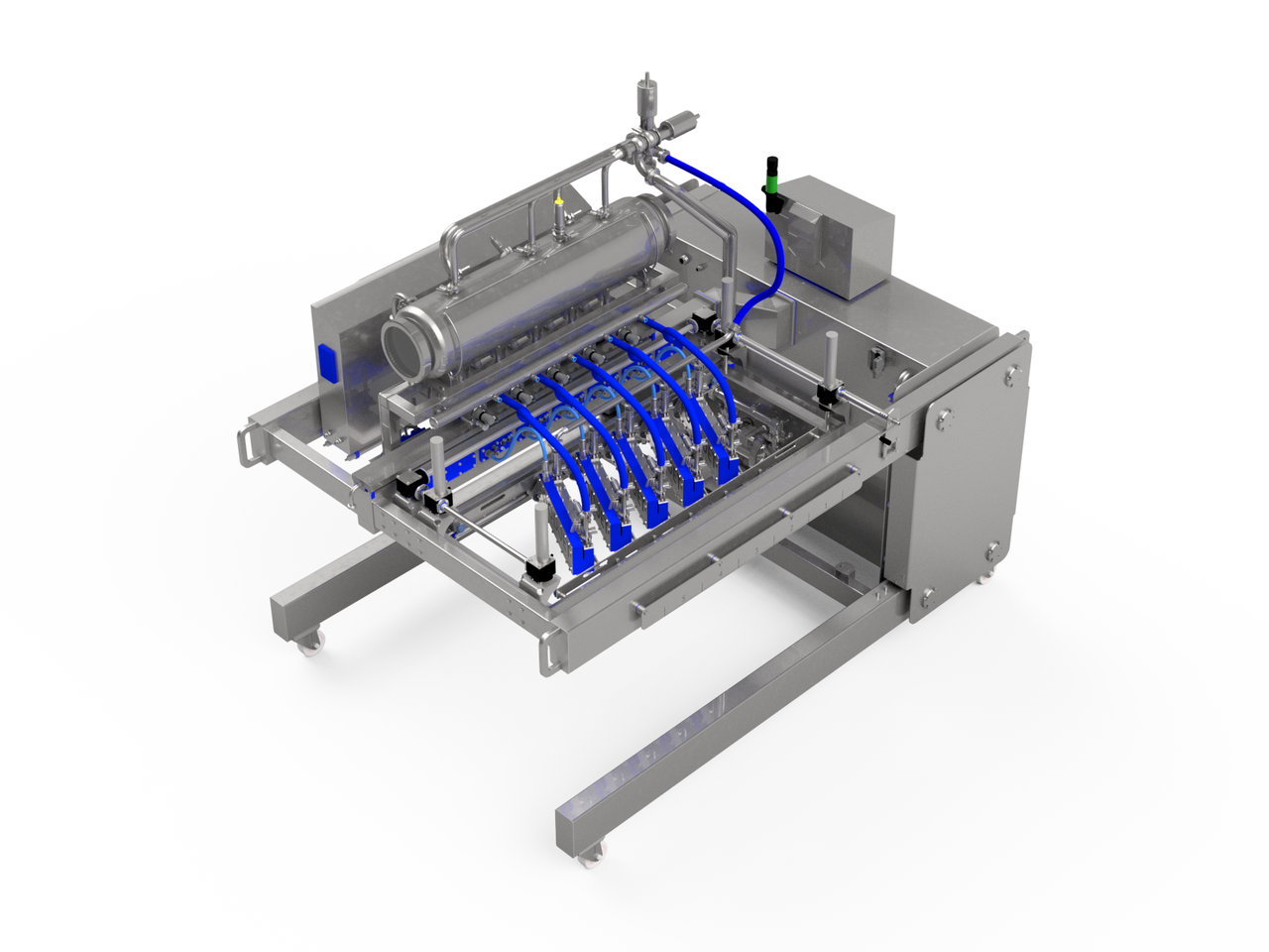 MDLV1000 mobile depositor large with vision, up to 1000 mm working width, 3D render